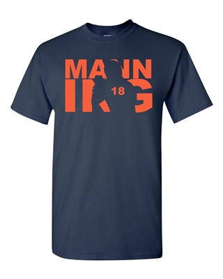 Manning Fan Wear Football Sports Adult T-Shirt Tee