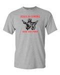 Hide The Porn Jesus Is Coming DT Adult T-Shirt Tee