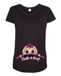 Baby Girl Peek A Boo Cute Pregnant Babies Expecting Mom Maternity DT T-Shirt Tee