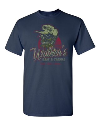 Walker's Bait and Tackle Shop Funny Parody Adult DT T-Shirts Tee