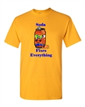Soda Fixes Everything Adult DT T-Shirts Tee