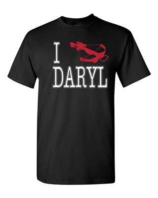 I Love Daryl Crossbow DT Adult T-Shirt Tee