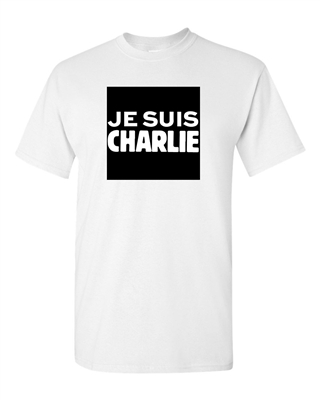 Je Suis Charlie France Freedom Bold DT Adult T-Shirt Tee