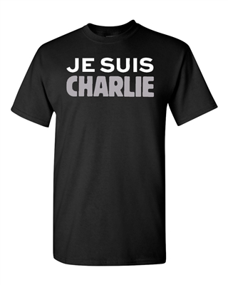 New Je Suis Charlie Support France DT Adult T-Shirt Tee