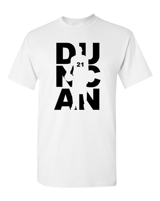 Duncan Fan Wear Basketball Sports Adult T-Shirt Tee