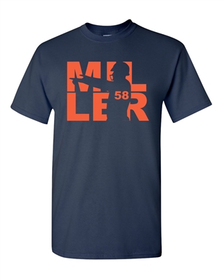 Miller Fan Wear Football Sports Adult T-Shirt Tee