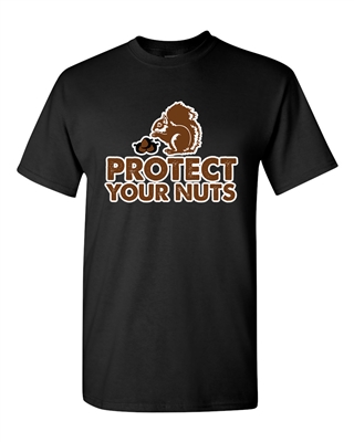 Protect Your Nuts Funny Adult DT T-Shirts Tee