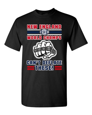 World Champs Can't Deflate These Football Sports DT Adult T-Shirt Tee