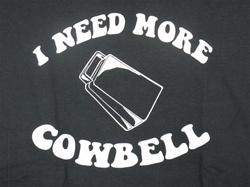 Go All Out Youth More Cowbell Funny T-Shirt 
