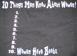 10 Things Men Know about women T-shirt -CLICK ME!