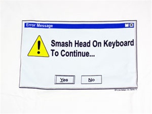 Smash Head on Keyboard T-shirt  -CLICK ME!